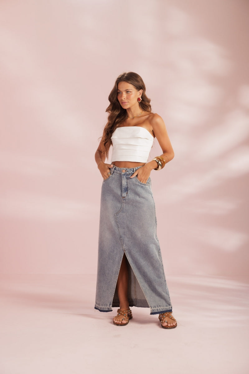 Nuvem Layered Cropped Top