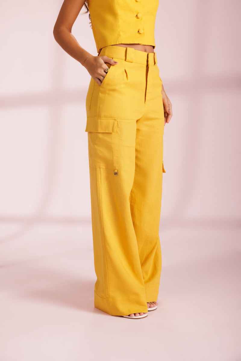 Mustard Tailored Trousers