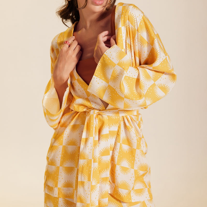 Solar Yellow Kimono