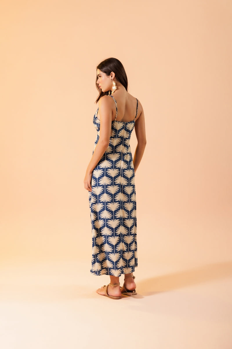 Tropical Roots Midi Dress