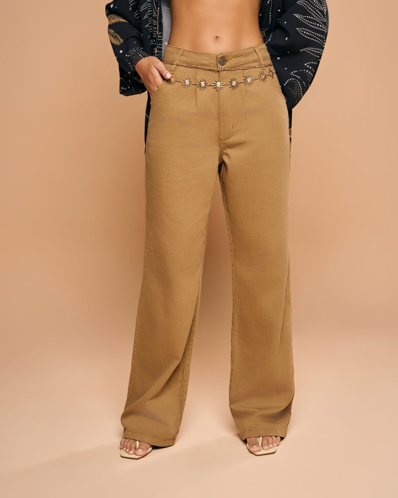 Brown Color Pants