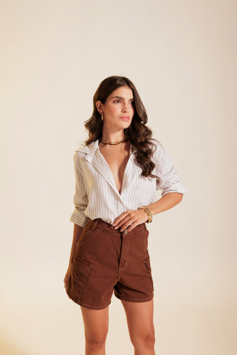 Choco Cargo Bermuda Shorts