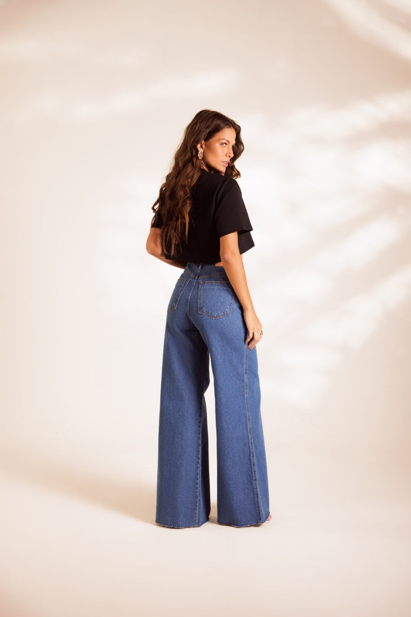 Gio Palazzo Denim Pants