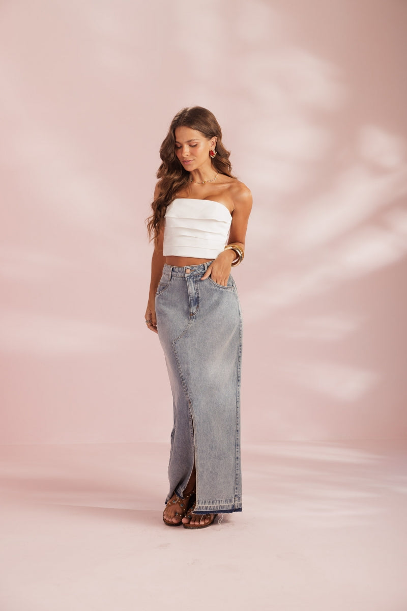 Nuvem Layered Cropped Top