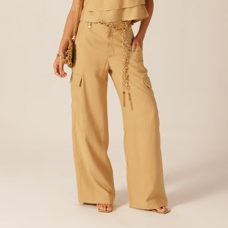 Brisa Natural Cargo Pants