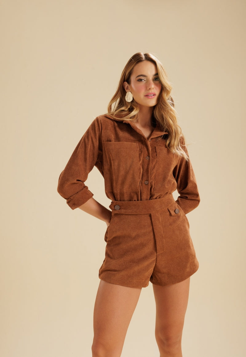 Cinnamon Corduroy Shorts