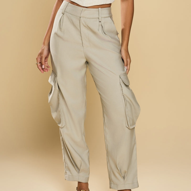 Agate Grey Cargo Pants
