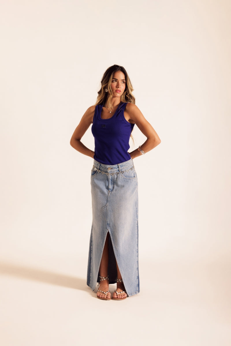 Duo Gore Midi Skirt