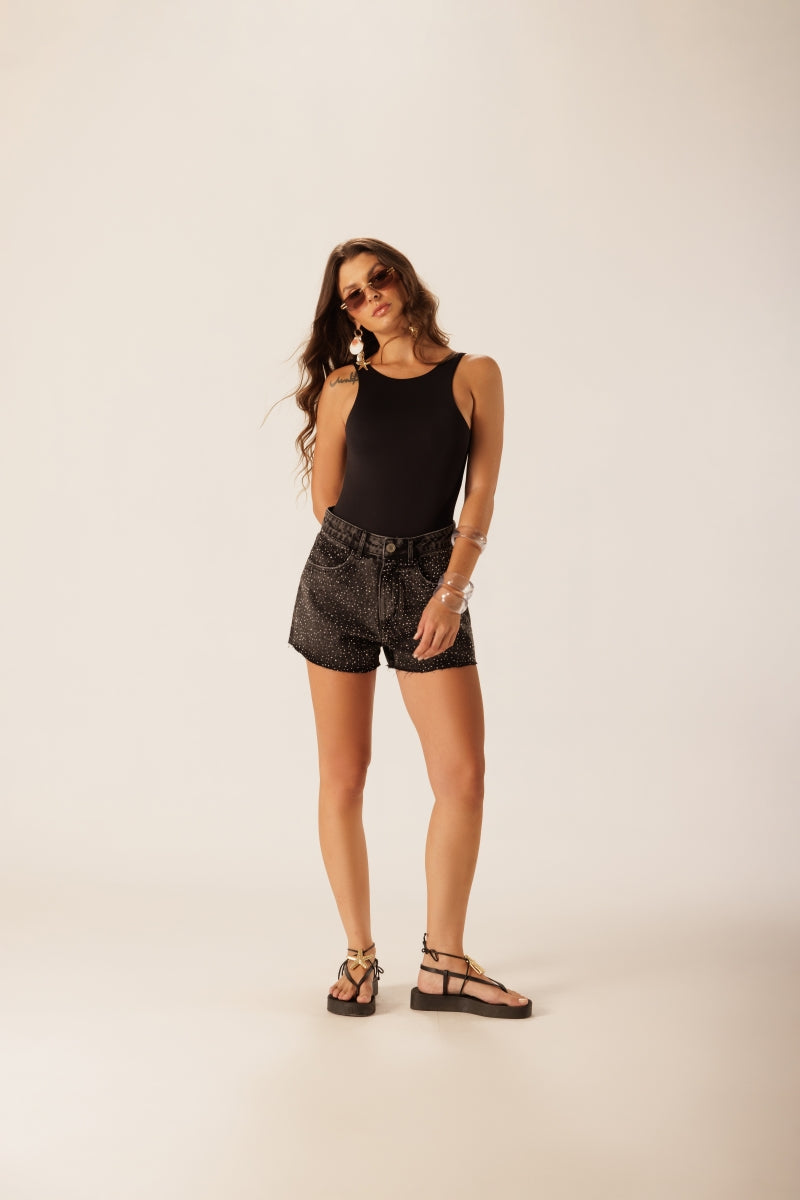 Essence Dark Denim Shorts